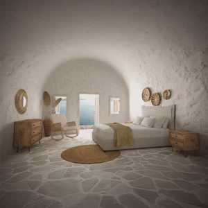 AMMOS ΚΟΜΟΤΑ 3ΣΥΡΤΑΡΙΑ ΦΥΣΙΚΟ ΜΕ RATTAN 90x39x79cm