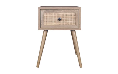 AMMOS ΚΟΜΟΔΙΝΟ 1ΣΥΡΤΑΡΙ ΦΥΣΙΚΟ ΜΕ RATTAN 40x35x61cm