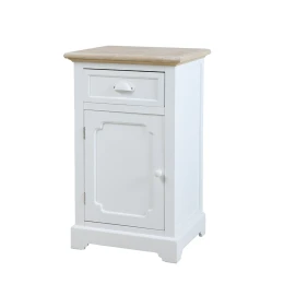 KIMOLOS ΚΟΜΟΔΙΝΟ 1ΠΟΡΤΑ 1ΣΥΡΤΑΡΙ ΛΕΥΚΟ ΦΥΣΙΚΟ 43x35x71cm