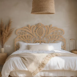 CROCHET ΚΕΦΑΛΑΡΙ ΦΥΣΙΚΟ 160x3x100