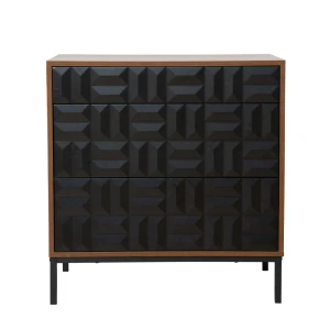 ZUMA ΣΥΡΤΑΡΙΕΡΑ ΚΑΡΥΔΙ ΜΑΥΡΟ 75.5x40x79cm