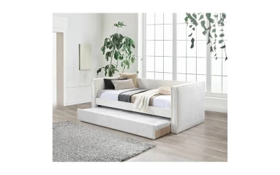 CALMO ΚΑΝΑΠΕΣ ΚΡΕΒΑΤΙ (ΓΙΑ ΣΤΡΩΜΑ 90x190cm) CREAM 222x99x84.2cm