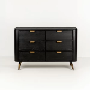 COLOMBO ΣΥΡΤΑΡΙΕΡΑ ΜΑΥΡΟ ΧΡΥΣΟ 118x39x77cm