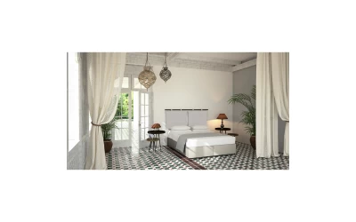 INTERNO ΒΑΣΗ ΜΕ ΑΠΟΘΗΚ.ΧΩΡΟ 160x200cm OFF WHITE 16-950 200x160x34cm