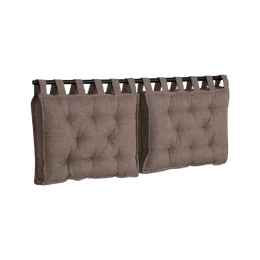 HANG ΜΑΞΙΛΑΡΙ ΚΕΦΑΛΑΡΙΟΥ SET 2ΤΕΜ ΓΚΡΙ ΚΑΦΕ 20-914 70x10x50cm