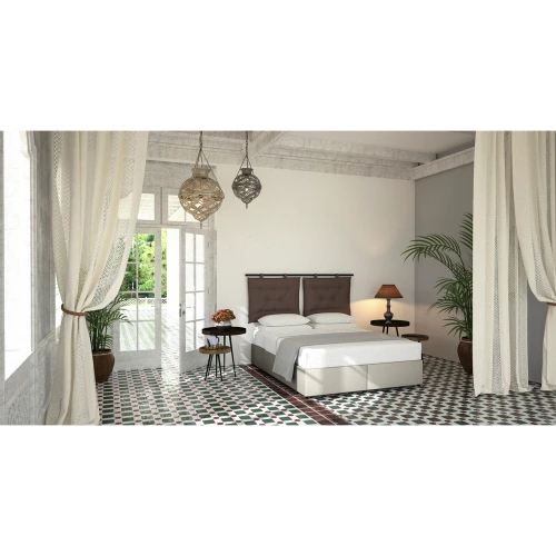 HANG ΜΑΞΙΛΑΡΙ ΚΕΦΑΛΑΡΙΟΥ SET 2ΤΕΜ ΓΚΡΙ ΚΑΦΕ 20-914 70x10x50cm