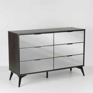 SPECCHIO ΣΥΡΤΑΡΙΕΡΑ 6ΣΥΡΤΑΡΙΑ ΜΑΥΡΟ OAK ΚΑΘΡΕΠΤΗΣ 120x39x80cm
