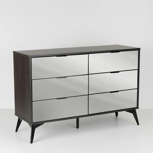 SPECCHIO ΣΥΡΤΑΡΙΕΡΑ 6ΣΥΡΤΑΡΙΑ ΜΑΥΡΟ OAK ΚΑΘΡΕΠΤΗΣ 120x39x80cm