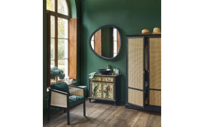 AENAOS 70 BLACK ΚΑΘΡΕΠΤΗΣ ΜΑΥΡΟ 70x75cm