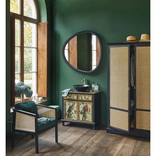 AENAOS 70 BLACK ΚΑΘΡΕΠΤΗΣ ΜΑΥΡΟ 70x75cm