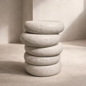 BALANCE SIDE TABLE TERRAZZO 41x42.5x50cm