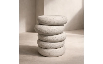 BALANCE SIDE TABLE TERRAZZO 41x42.5x50cm