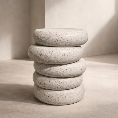 BALANCE SIDE TABLE TERRAZZO 41x42.5x50cm