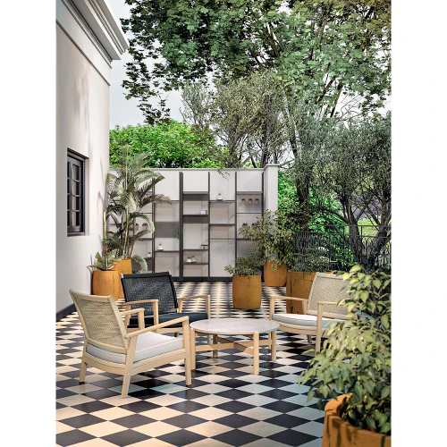 TERRAZZO COFFEE TABLE TERRAZZO ΦΥΣΙΚΟ ΑΝΟΙΧΤΟ 84.4x84.4x38cm