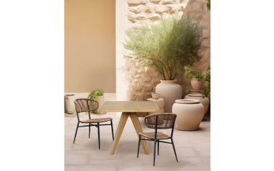 DOGA ΤΡΑΠΕΖΙ ΦΥΣΙΚΟ 90x90x75cm