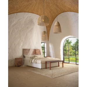 MESH ΠΑΓΚΑΚΙ ΚΑΦΕ ANTIQUE ΚΑΡΥΔΙ 110x35x40cm