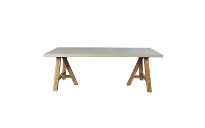 ERESOS ΤΡΑΠΕΖΙ CEMENT ΑΝΟΙΧΤΟ 200x100x76cm