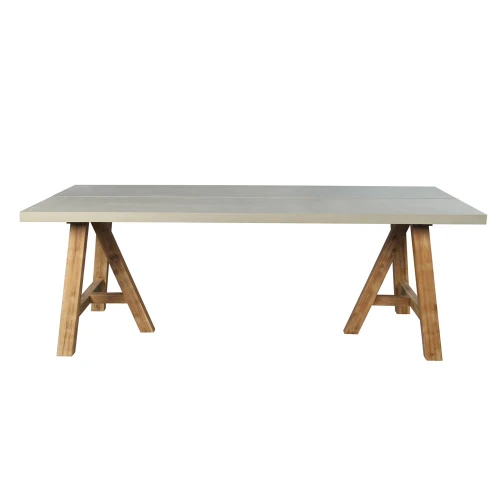 ERESOS ΤΡΑΠΕΖΙ CEMENT ΑΝΟΙΧΤΟ 200x100x76cm
