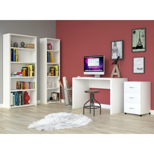 LINES ΓΡΑΦΕΙΟ ΛΕΥΚΟ 140x59x75cm LINES ΓΡΑΦΕΙΟ ΛΕΥΚΟ 140x59x75cm