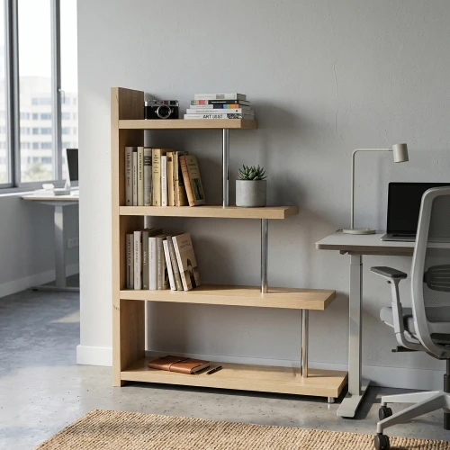 SWIVEL ΒΙΒΛΙΟΘΗΚΗ SONOMA 120x29x135.8cm