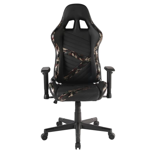 DYSKORD ΚΑΡΕΚΛΑ GAMING ΓΡΑΦΕΙΟΥ ΜΑΥΡΟ ΜΕ PATTERN 50x74x137cm