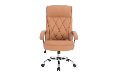 COMFY ΚΑΡΕΚΛΑ ΓΡΑΦΕΙΟΥ CAMEL ΧΡΩΜΙΟ 66.5x67.5x120cm