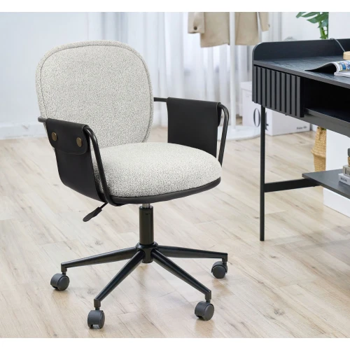 POST ΚΑΡΕΚΛΑ ΓΡΑΦΕΙΟΥ ΓΚΡΙ ΜΑΥΡΟ 55x59x93cm
