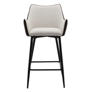 MALONE ΣΚΑΜΠΟ BAR ΓΚΡΙ ΑΝΟΙΧΤΟ ΚΑΦΕ ΣΚΟΥΡΟ 38x51x96cm