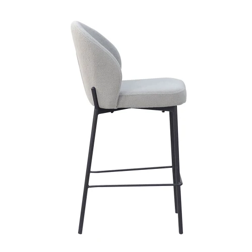 LUNE ΣΚΑΜΠΟ BAR ΓΚΡΙ 48x53.5x95.5cm