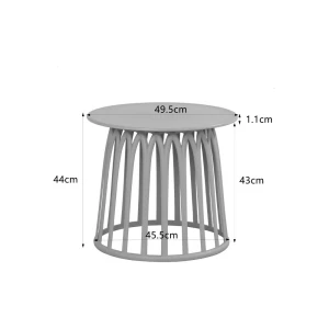 BASKET SIDE TABLE TERRACOTTA 49.5x49.5x44cm
