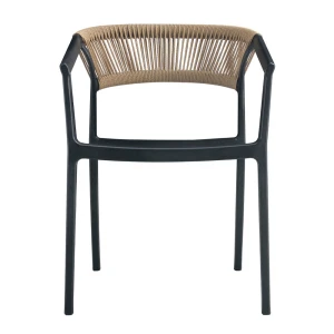 CONCORD ΚΑΡΕΚΛΑ ΜΑΥΡΟ LATTE 55.5x56.5x75cm