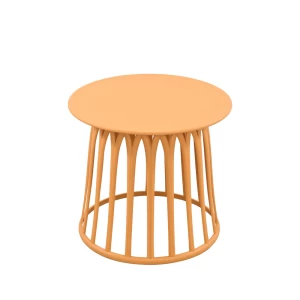 BASKET SIDE TABLE ΜΟΥΣΤΑΡΔΙ 49.5x49.5x44cm