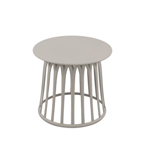 BASKET SIDE TABLE ΓΚΡΙ ΑΝΟΙΧΤΟ 49.5x49.5x44cm
