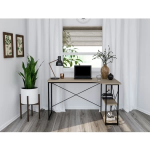 EDGE ΓΡΑΦΕΙΟ SONOMA ΜΑΥΡΟ 120x73x75cm