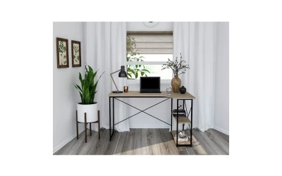 EDGE ΓΡΑΦΕΙΟ SONOMA ΜΑΥΡΟ 120x73x75cm