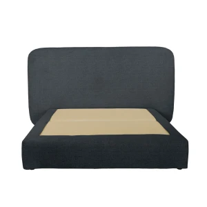 OVAL ΚΡΕΒΑΤΙ ΧΩΡΙΣ ΑΠΟΘΗΚ. ΧΩΡΟ (ΓΙΑ ΣΤΡΩΜΑ 160x200cm) ΑΝΘΡΑΚΙ 221x209x122cm