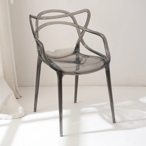 CHLOE ΚΑΡΕΚΛΑ ΔΙΑΦΑΝΟ/ΜΑΥΡΟ 54.5x55.5x83cm