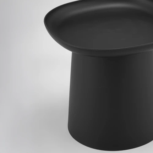 PLATE COFFEE TABLE ΜΑΥΡΟ 50x50x47.5cm