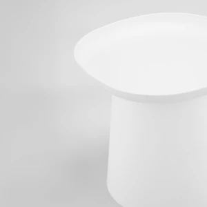 PLATE COFFEE TABLE ΛΕΥΚΟ 50x50x47.5cm