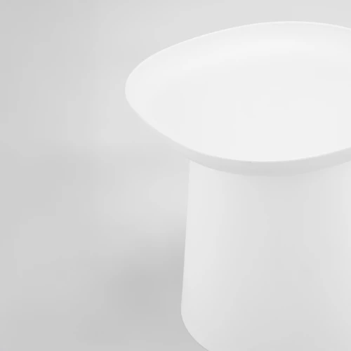 PLATE COFFEE TABLE ΛΕΥΚΟ 50x50x47.5cm