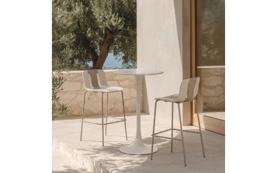 ART ΣΚΑΜΠΟ BAR ΜΠΕΖ OFF WHITE 51x44x105cm
