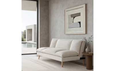 COZY ΚΑΝΑΠΕΣ ΚΡΕΒΑΤΙ 3ΘΕΣΙΟΣ BEIGE 191x103x84cm