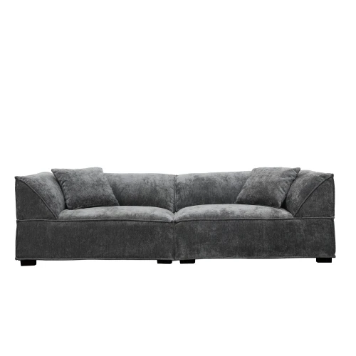 RULER ΚΑΝΑΠΕΣ 3ΘΕΣΙΟΣ ΓΚΡΙ 243x101x69cm
