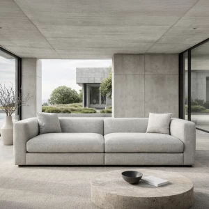 ALBA ΚΑΝΑΠΕΣ 3ΘΕΣΙΟΣ OFF WHITE 256x88x70cm