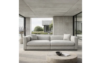 ALBA ΚΑΝΑΠΕΣ 3ΘΕΣΙΟΣ OFF WHITE 256x88x70cm