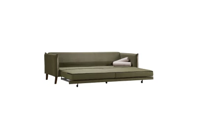 COMMODO ΚΑΝΑΠΕΣ ΚΡΕΒΑΤΙ 3ΘΕΣΙΟΣ ΛΑΔΙ NEVE 39 ΓΚΡΙ NEVE 80 230x81x88cm
