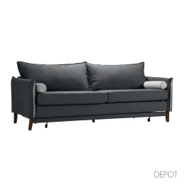COMMODO ΚΑΝΑΠΕΣ ΚΡΕΒΑΤΙ 3ΘΕΣΙΟΣ ΑΝΘΡΑΚΙ NEVE 97 ΓΚΡΙ NEVE 83 230x81x88cm