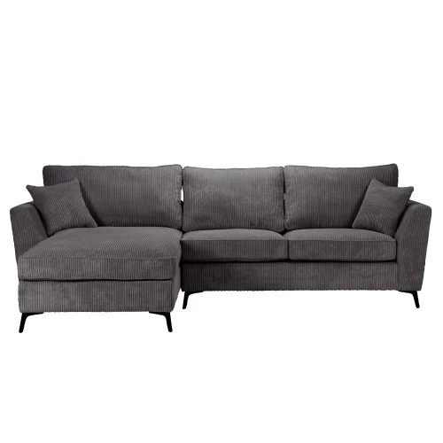 BOEL ΚΑΝΑΠΕΣ ΓΩΝΙΑ ΑΡΙΣΤΕΡΗ ΓΚΡΙ LINCOLN 90 280x170x92cm