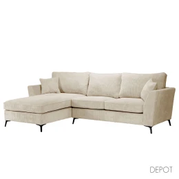 BOEL ΚΑΝΑΠΕΣ ΓΩΝΙΑ ΑΡΙΣΤΕΡΗ BEIGE LINCOLN 03 280x170x92cm