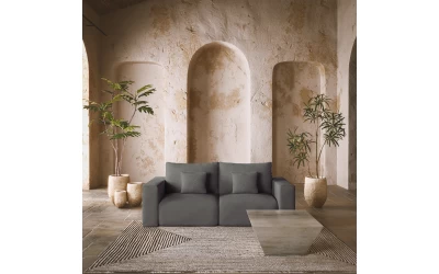 BOX ΠΟΛΥΘΡΟΝΑ ΜΕ ΜΠΡΑΤΣΟ ΑΝΑΣΤΡΕΨΙΜΗ ΓΚΡΙ VOGUE 14 107x107x85cm